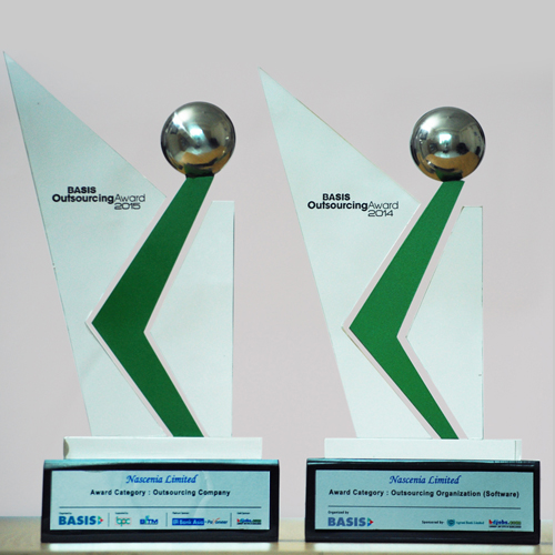 NASCENIA WON PRESTIGIOUS BASIS OUTSOURCING AWARD 2015